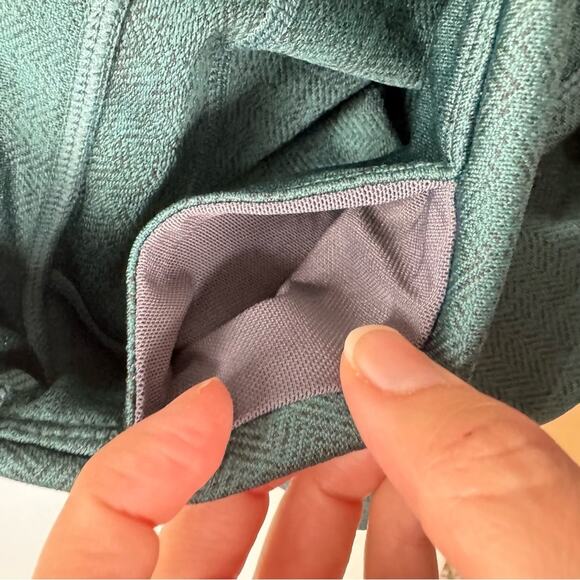 Title Nine Forest Green High Rise Leggings Women XS Yoga Pants Athletic Gorpcore - Picture 3 of 8